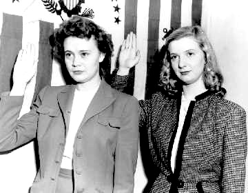 Enlisted SPARs Olivia Hooker and Aileen Cooke, c. 1944